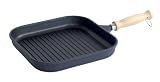 Karcher 121893 Aluguss Grillpfanne mit Holzgriff - DURIT SelectTM beschichtet - 