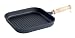 Karcher 121893 Aluguss Grillpfanne mit Holzgriff - DURIT SelectTM beschichtet