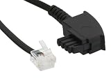 314jKO8%2BR1L. SL160  InLine TAE F Kabel für DSL Splitter   TAE F Stecker an Western 6/2 DEC Stecker   10m, 18610