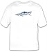 T-shirt with shark, diver, diving, fin, scuba