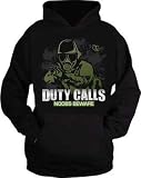 Duty Calls Noobs Beware Hoodie Inspired By The Call Of Duty Game Black Mens