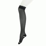 食い込みづらい Wフリル ガーターニーハイ[CODE:0023834] BLK 23-25cm