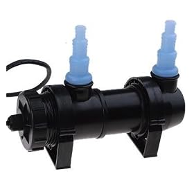 UV Light Sterilizer Clarifier and Filter for Pond and Aquarium 11W 1700 Liters per Hour