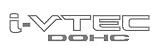 I VTEC DOHC Vinyl Decal Sticker Import Tuner METALLIC SILVER