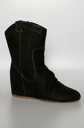 80%20 The Annie Cowgirl Hidden Wedge Bootie in Black,Shoes for Women from 80%20