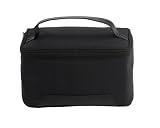 Danielle Black Tie Train Case, Black/pink