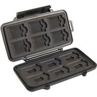 Pelican 0910 Memory Card Case - Polycarbonate - Black - 16 Memory Card
