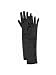 Girls Long Black Satin Gloves