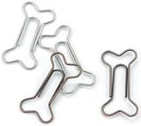 Creative Impressions Metal Dog Bone Paper Clips 15/Package, Pewter and Antique Copper