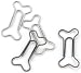 Metal Dog Bone Paper Clips, 15/Pkg: Pewter & Antique Copper