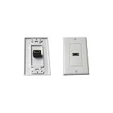 SINGLE WHT HDMI WALLPLATE