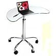 Laptop Stand with Casters (Clear) (31.5"H x 25.5"W x 15.5"D)