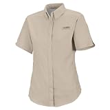 Columbia Women's Tamiami II Short Sleeve Fishing Shirt (Fossil, Medium)