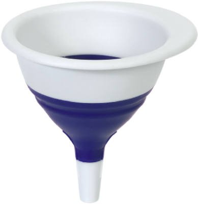 Progressive International Collapsible Funnel, Blue and White