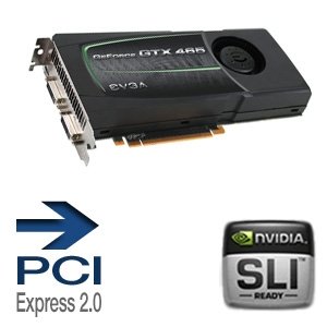 EVGA 01G-P3-1465-AR GeForce GTX465 1GB GDDR5 PCI-Express 2.0 Graphics Card - Lifetime Warranty