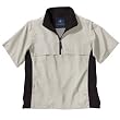 Men's Ace Short Sleeve Windshirt For the Golf Enthusiast (White Sand/Black)