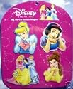Disney Princess 4 Pc Collectable Die-Cut Rubber Magnets