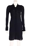 BCBGMAXAZRIA Women's Black Button Down Shirt Dress Cover-Up