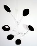 IMAGE OF Black Atomic Art Mobile - retro hip 50s chic home decor dwell
