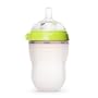 Comotomo Natural Feel Baby Bottle Single Pack, Green, 5 Ounces