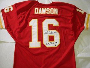Len Dawson Signed Kansas City Chiefs Jersey - SBIV MVP