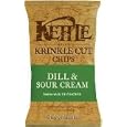 Potato Chips, Krinkle Cut, Dill & Sour Cream, 16 oz.