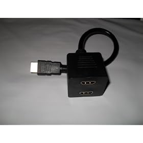 WennoW High Speed 1080p HDMI Audio/Vidio signals 1 to 2 Splitter --1 HDMI Male to 2x HDMI Female Splitter Ships from and sold by WennoW