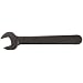 Martin 704 High Carbon Steel 3/4" Opening Single Head Open End Wrench, 7-1/4" Overall Length, Industrial Black Finish