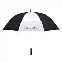 GustBuster Two Toned Pro Series Gold 62" Golf Umbrella 25162R-BURGUNDY/TAN Color: Burgundy/Tan