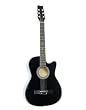 CSG-10 Beginner Acoustic Guitar, Black Cutaway, Free Shipping