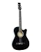 CSG-10 Beginner Acoustic Guitar, Black Cutaway, Free Shipping