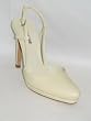 JIL SANDER Slingback Pump Platform Shoes in Cream