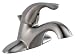 Delta Centerset Bathroom Sink Faucet 520-SSPPU-DST Stainless Steel