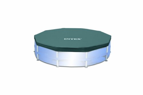 Intex 58406 - Abdeckplane rund mit &Uuml;berhang f&uuml;r Frame-Pool 305cm