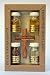 Olive Wood Cross Set with 3 Bottles - Oil, Jordan Water & Holy Earth