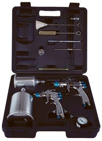 DeVILBISS Topcoat & Touch-Up HVLP SPRAY PAINT 2 GUN KIT