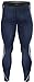 JustOneStyle New 018 Skin Tights Compression Leggings Base Layer Navy Running Pants Mens