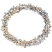 Sterling Silver 08.00 MM - 09.00 MM/ 19" Freshwater Keshi Mulit-color Cultured Pearl Necklace
