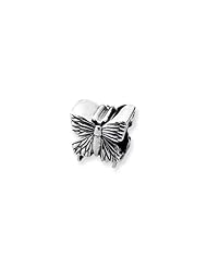 Sterling Silver Butterfly Charm for 3mm Charm Bracelets
