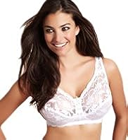 Total Support Floral Lace Non-Padded B-G Bra
