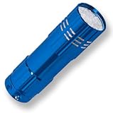 Neiko Blue 9 LED Aluminum Flashlight Super Bright - 2 Pack