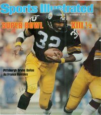 Signed Harris, Franco (Pittsburgh Steelers) 8x9 Magazine Page