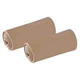 Pack of 2 fitted sheets in stretch jersey by vertbaudet taupe+wht 60x120