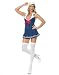 Leg Avenue 2 Piece Sailor Cadet Costume, Includes Hat with Patch and Collared Dress with Pleated Skirt