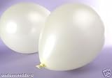 25 x 14 Ivory Pearl Helium Wedding Birthday Celebration Party Balloons