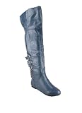 Thigh High Buckle Strap Boot