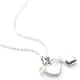 Fossil Damen-Collier Edelstahl mit Swarovski-Perle 38-43 cm JF85677040