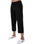 Danskin Women's Cotton Stretch Drawcord Crop Pant