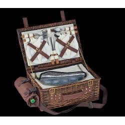 Cilio Picknick-Korb Varese dunkelbraun