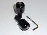 Motorcycle Slugger Bar Ends - Black - Universal - HONDA CBR 600, F2, F3, F4, F4i, SUZUKI GSXR 600, 750, 1000, 1300, YAMAHA R6, R1 Barends